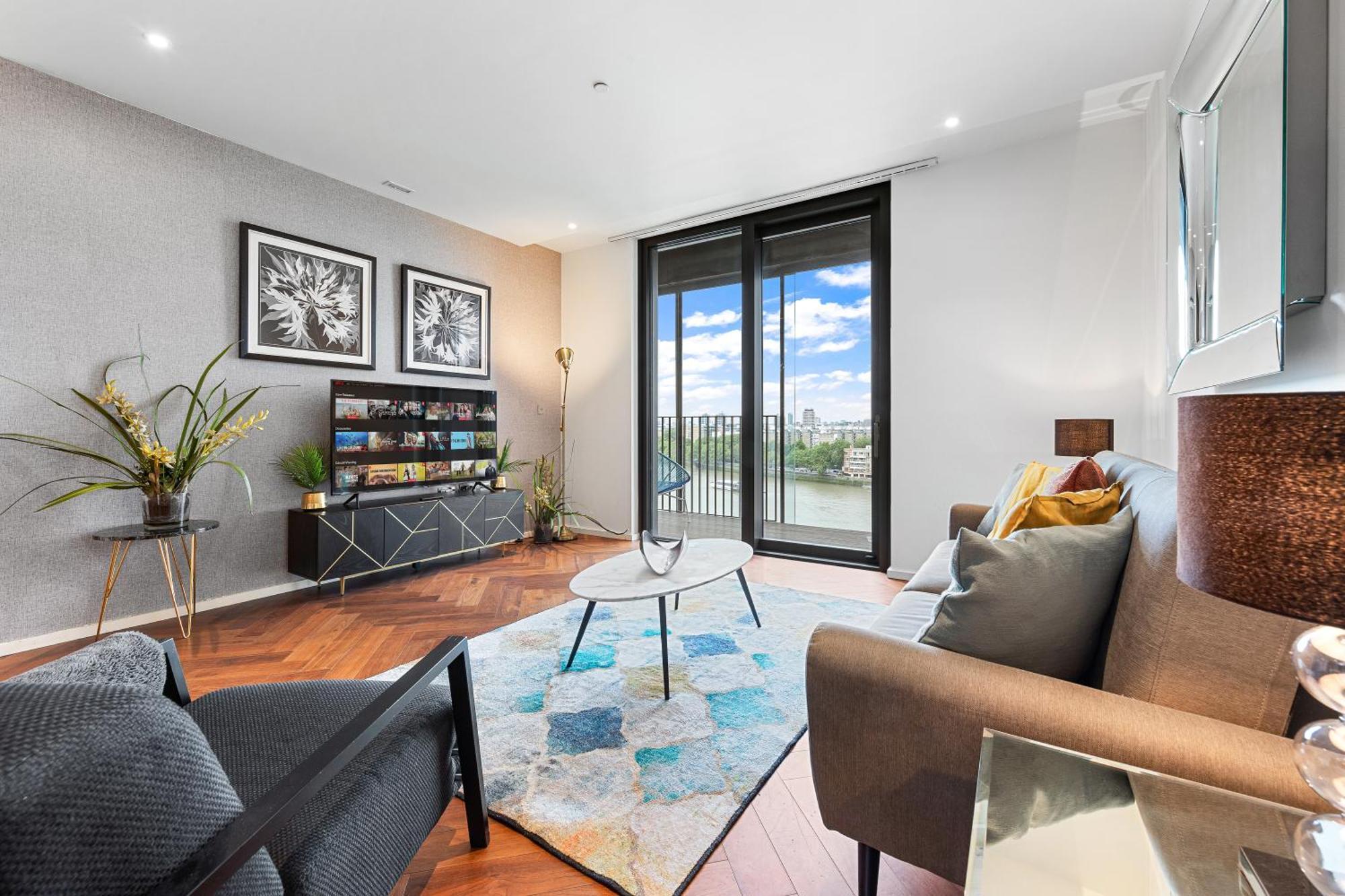 River Panorama Central London 2 Bedroom New Development Bagian luar foto
